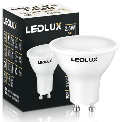Żarówka LED GU10 2,5W = 25W 220lm 6000K LEDLUX