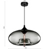 Lampa Wisząca LX-1292 Grafitowa 1x E27 LEDLUX