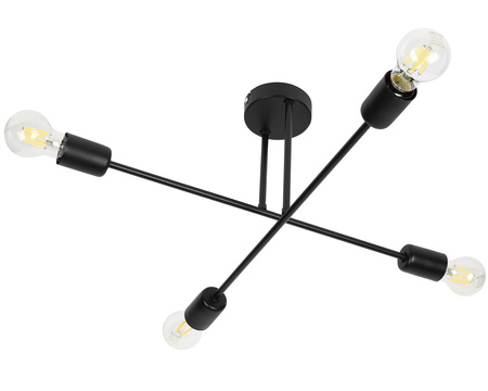 Lampa Sufitowa LX- 1358 Czarna 4x E27 LEDLUX