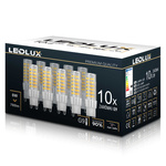 10x Żarówka LED G9 8W = 75W 780lm 6000K LEDLUX