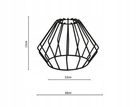 Lampa Wisząca LX- 1030 Czarna 1x E27 LEDLUX