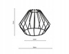 Lampa Sufitowa LX- 1057 Czarna 2x E27 LEDLUX