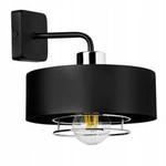 Kinkiet Lampa Ścienna LX-1189 Czarna + Chrom 1x E27 LEDLUX