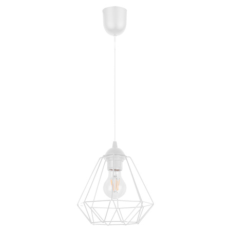 Lampa Wisząca LX- 1025 Biała 1x E27 LEDLUX