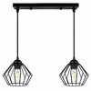 Lampa Wisząca LX- 1046 Czarna 2x E27 LEDLUX