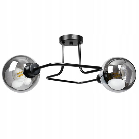 Lampa Sufitowa LX- 1210 Czarna 2x E27 LEDLUX