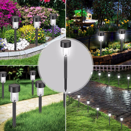 12x Lampa Ogrodowa Solarna LED Wbijana Gruntowa LSOL-004 LEDLUX