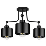 Lampa Sufitowa LX- 1036 Czarna 3x E27 LEDLUX