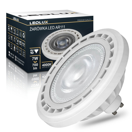 Żarówka LED GU10 ES111 AR111 7W = 70W 700lm 4000K biała neutralna LEDLUX