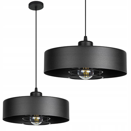 Lampa Wisząca LX- 1127 Czarna 1x E27 LEDLUX