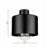 Lampa Sufitowa LX- 1107 Czarna 2x E27 LEDLUX