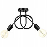 Lampa Sufitowa LX- 1052 Czarna 2x E27 LEDLUX