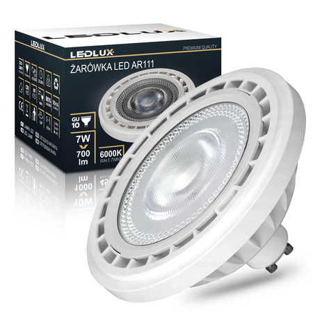 Żarówka LED GU10 ES111 AR111 7W = 70W 700lm 6000K LEDLUX