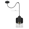 Lampa Wisząca LX- 1270 Czarna 1x E27 LEDLUX