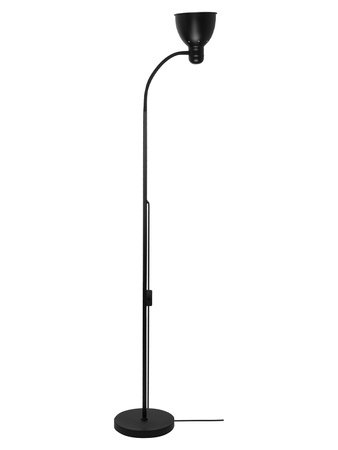 Lampa Podłogowa Czarna Regulowana, Klosz E27 na Elastycznym Ramieniu LPD-002 BLACK E27 LEDLUX