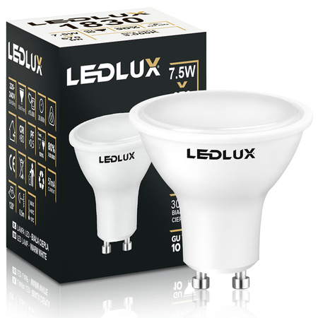 Żarówka LED GU10 7,5W = 70W 670lm 3000K LEDLUX