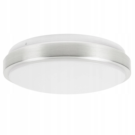 Plafon Lampa Sufitowa LX- 923 Biała- Srebrna 2x E27 LEDLUX