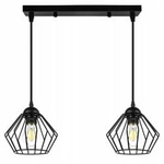 Lampa Wisząca LX- 1046 Czarna 2x E27 LEDLUX