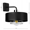 Kinkiet Lampa Ścienna LX-1189 Czarna + Chrom 1x E27 LEDLUX