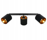 Lampa Sufitowa LX- 1268 Czarna + Złoto 3x E27 LEDLUX