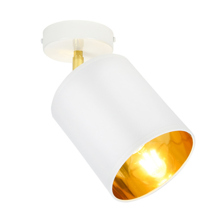 Lampa Sufitowa LX- 1382 Biała + Złoto 1x E27 LEDLUX