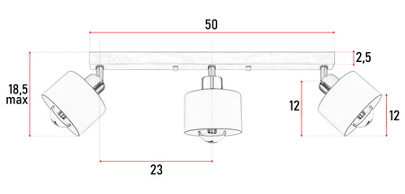 Lampa Sufitowa Wisząca Żyrandol Złota Biała Nowoczesna 3x E27 do salonu LX-1031 LEDLUX