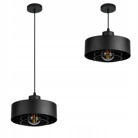 Lampa Wisząca LX- 1187 Czarna 1x E27 LEDLUX