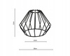 Lampa Sufitowa LX- 1296Druciak  Czarna 2x E27 LEDLUX