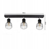 Lampa Sufitowa LX- 1333 Czarna 3x E27 LEDLUX