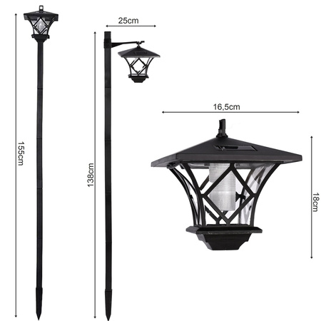 Lampa Solarna LED latarnia LSOL-007 LEDLUX