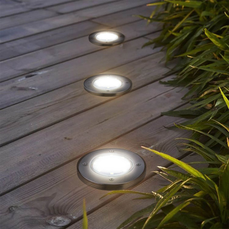 Lampa Reflektor Solarny Ogrodowy LX- 9500 biała neutralna LEDLUX