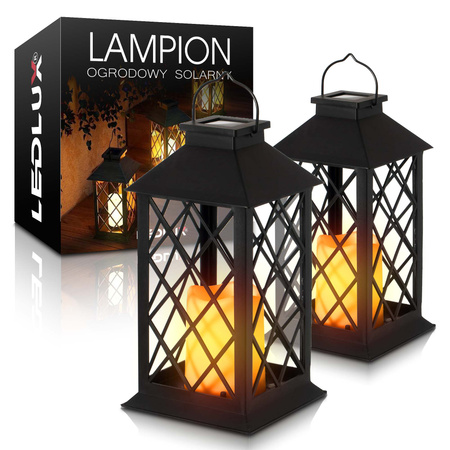 2x Latarenka ogrodowa LED SOLARNA Lampion Latarnia Znicz  LSOL-029 LEDLUX