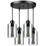 Lampa Wiszaca LX- 1227 Czarna 4x E27 LEDLUX