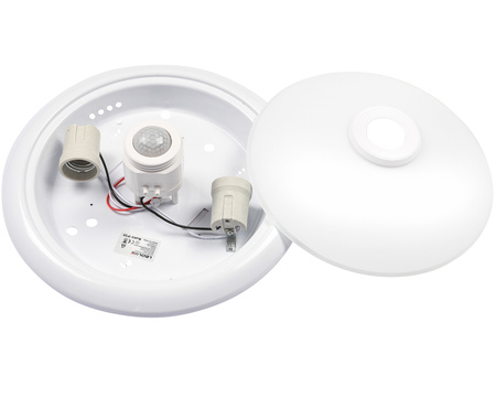 Plafon Lampa Sufitowa LP-001 PIR BIAŁY 2x E27 LEDLUX