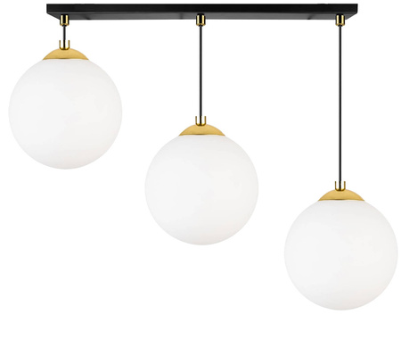 Lampa Wisząca LX- 1286 Czarna + Złoto 3x E27 LEDLUX