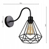 Kinkiet Lampa Ścienna LX- 1069 Czarna 1x E27 LEDLUX