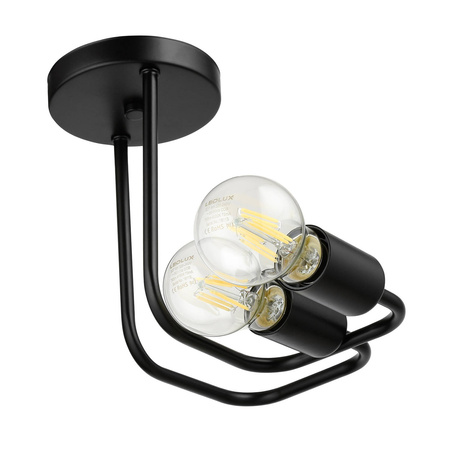 Lampa Sufitowa LX- 1322 Czarna 2x E27 LEDLUX