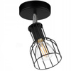 Lampa Sufitowa LX- 1331 Czarna 1x E27 LEDLUX