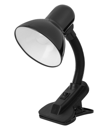 Lampka Biurkowa na Klip Czarna z Elastycznym Ramieniem E27 LX-1813 BLACK LEDLUX