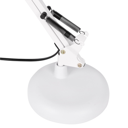 Lampka Nocna Biurkowa Stołowa Kreślarska LX- 1809 Biała 1x E27 LEDLUX