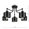 Lampa Sufitowa LX- 1099 Czarna 5x E27 LEDLUX