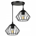 Lampa Wisząca LX- 1042 Czarna 2x E37 LEDLUX