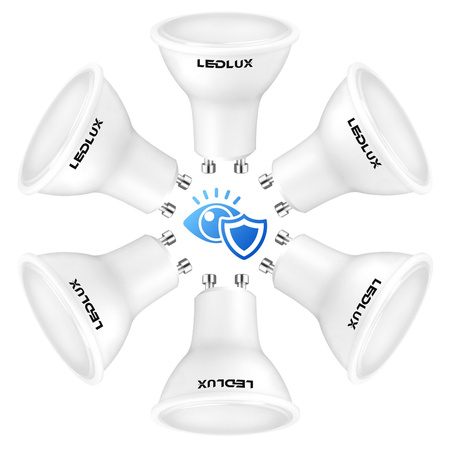 Żarówka LED GU10 3,5W = 35W 320lm 4000K biała neutralna  LEDLUX
