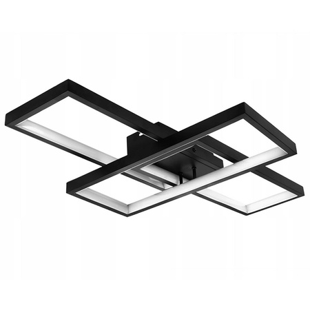 Lampa Sufitowa Wisząca LED Geometryczna LX- 1201 45W Czarna 3000k-6000k LEDLUX