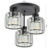 Lampa Sufitowa LX- 1338 Czarna 3x E27 LEDLUX