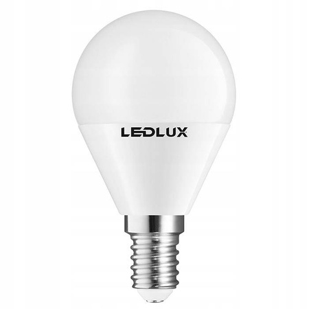 Żarówka LED E14 G45 8W = 75W 700lm 4000K biała neutralna LEDLUX