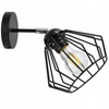 Kinkiet Lampa Ścienna LX- 1391 Czarna  1x E27 LEDLUX