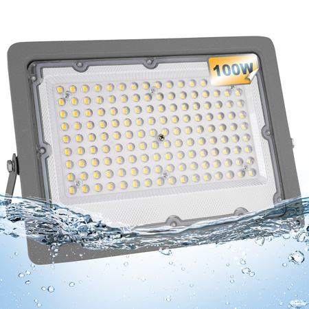 Halogen LED naświetlacz lampa 100W 10000lm reflektor zewnętrzny biała neutralna LEDLUX