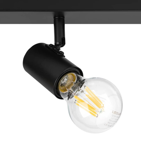 Oprawa Sufitowa Natynkowa Reflektor Listwa LX1003 BLACK  3x E27 LEDLUX