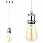 Lampa Wisząca LX-1060 Srebrna 1x E27 LEDLUX